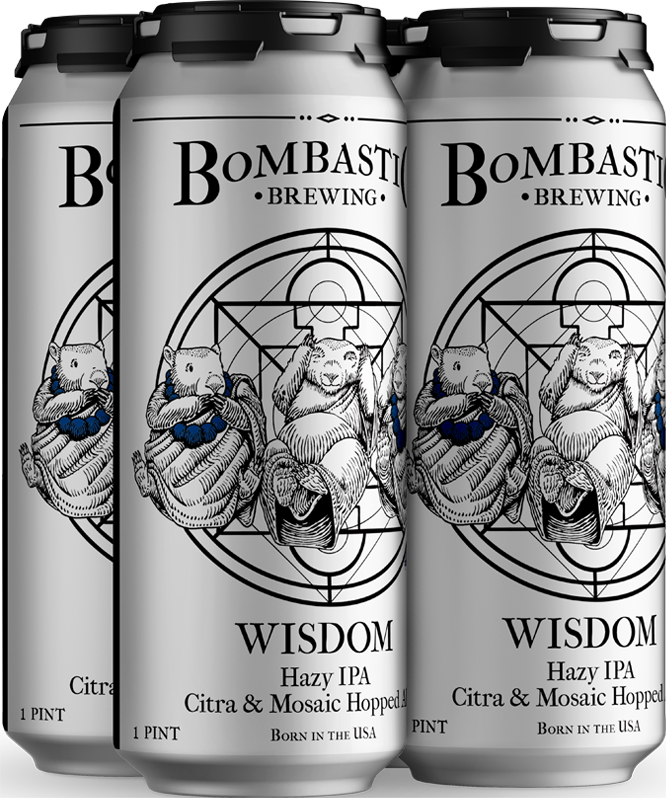 Wisdom Hazy IPA with Citra and Mosaic Hops