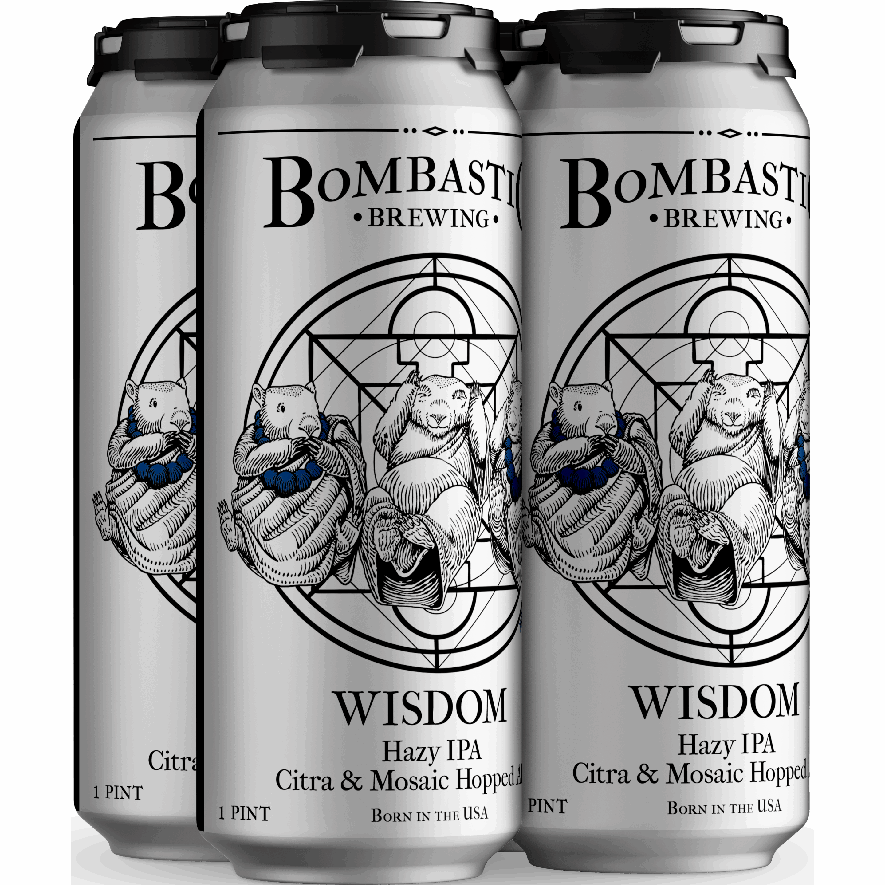 Wisdom Hazy IPA with Citra and Mosaic Hops